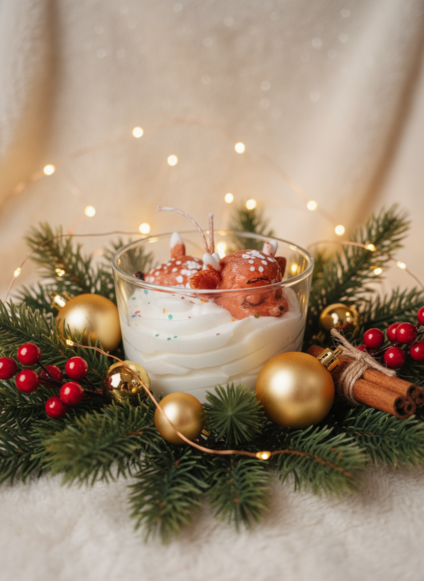 Bougie vue de côté - mèche coupée